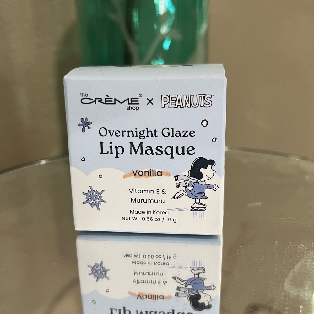 the CRÈME Shop x PEANUTS Vanilla Overnight Glaze Lip Masque, new!